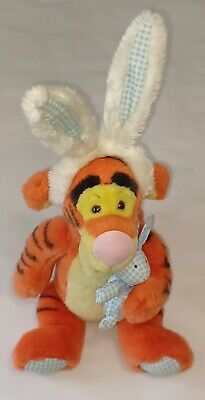 Halloween Tigger in Bunny Ears Costume with Gingham Bunny Plush Disney 20"