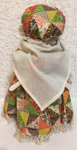 Vintage Handmade African American Primitive Folk Art Jar Sock Doll Mammy