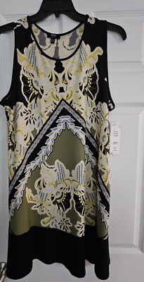 MSK Printed Sleeveless Dress, Size Petite XL - $22.00