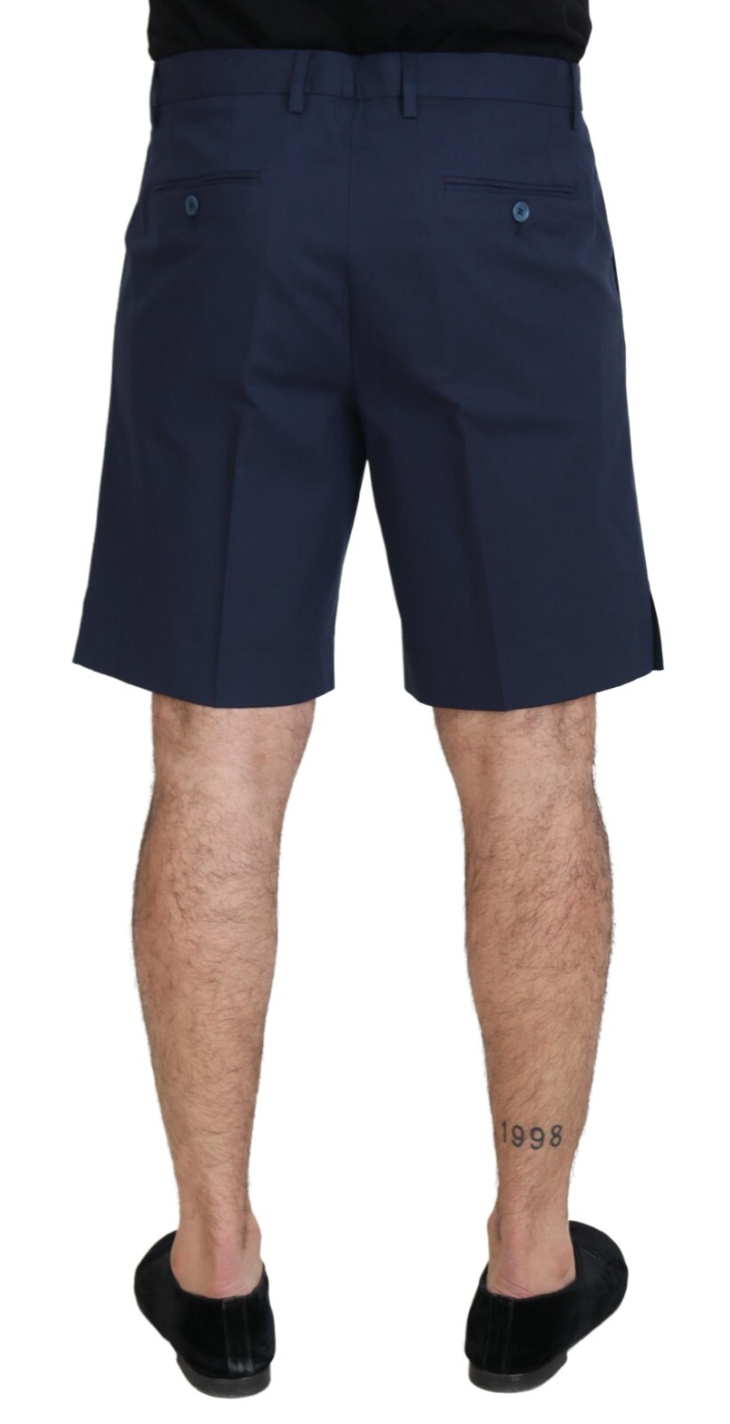 Pre-owned Dolce & Gabbana Shorts Blue Chinos Cotton Stretch Casual It50/w36/l Rrp 600usd