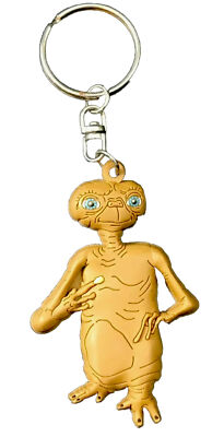 Authentic Universal Studios E.T. Extra Terrestrial Rubber Keychain 