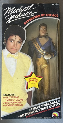 Michael Jackson Doll Grammy Awards New LJN 80s 1984 Sealed
