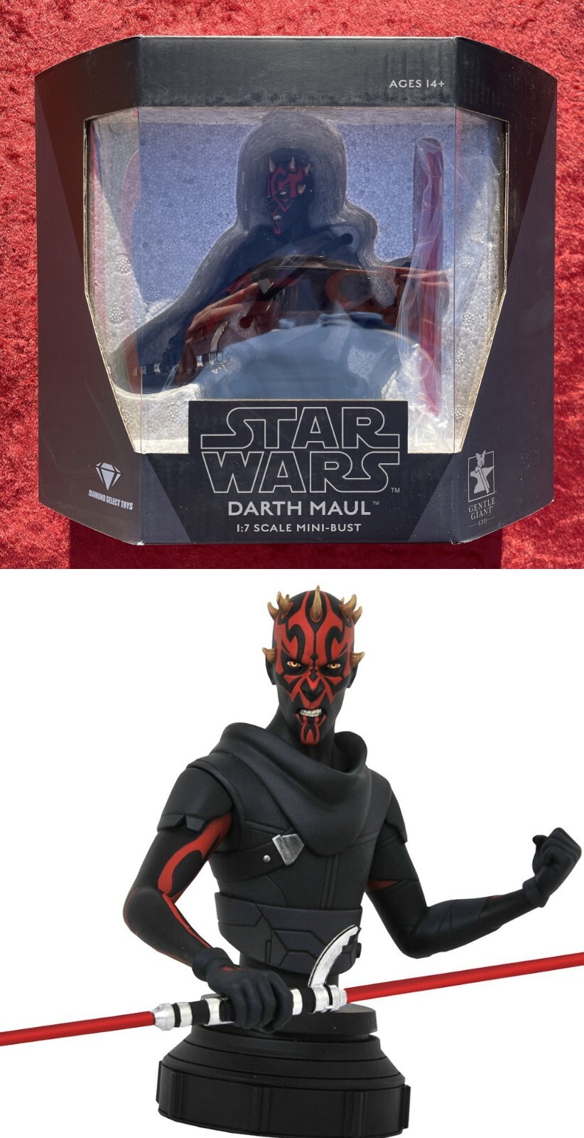 Star Wars (Rebels) Darth Maul 1:7 Scale Mini-Bust, Gentle