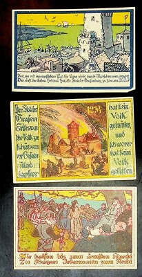 1920 Germany STOTEL set of  25  Phennig Banknote / Notgeld