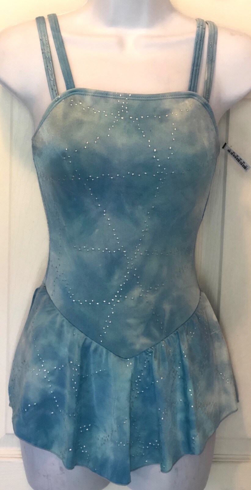 GK METALLIC BLUE CLOUDS ADULT X-SMALL TIE-DYE CAMISOLE