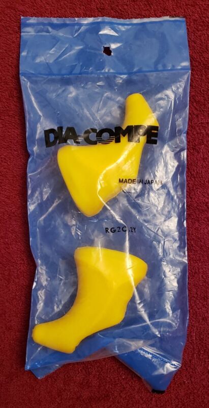 DIA-COMPE Brake Lever Covers, Yellow, NOS