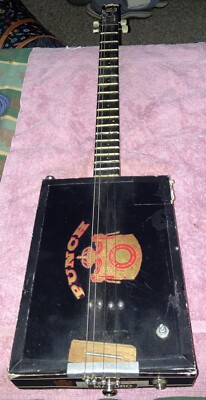 Blues Boy Jag Cigar Box Guitar Custom Handmade OOAK DOUBLE CORONA