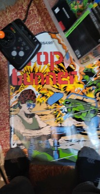1 Piece Top Gunner Arcade Game Sideart Konami 1986 NEW AUTHENTIC UNUSED