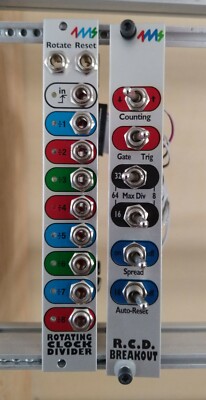 4MS Rotating Clock Divider RCD and Breakout Expansion Eurorack Modules