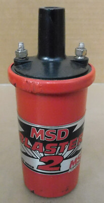 MSD 8202 Blaster II Ignition Coil, Canister, Oil Filled, 45,000 Volt, Red