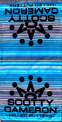 Scotty Cameron Gallery Exclusive   SERAPE 7 PT TOUR CROWN Players Towel  BLUE
