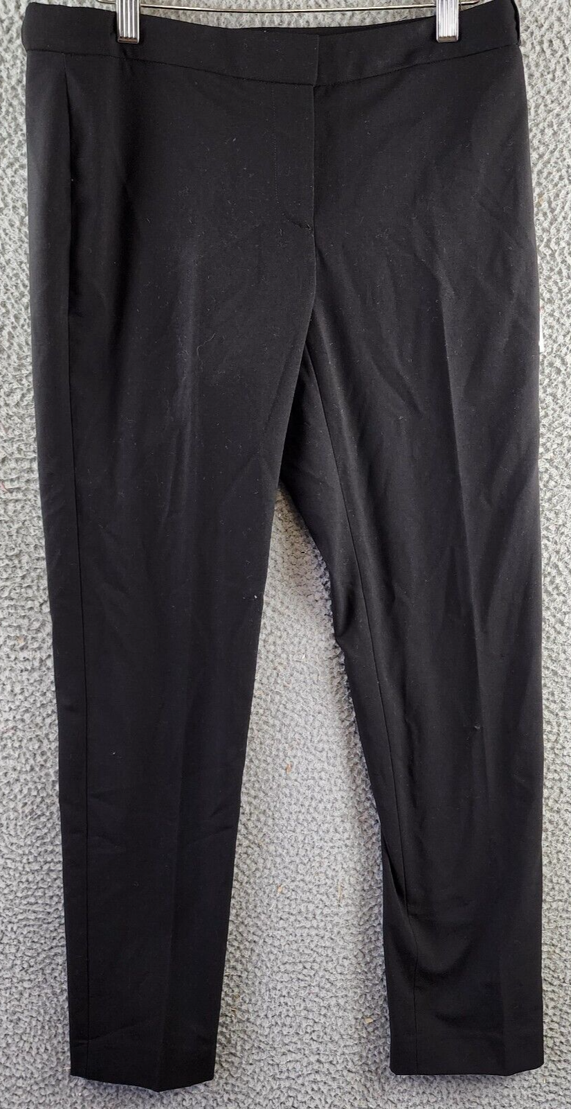 Calvin Klein Highline Ankle Length Pant Women's 2 Black Back Pockets Zip Closure - Picture 2 of 15