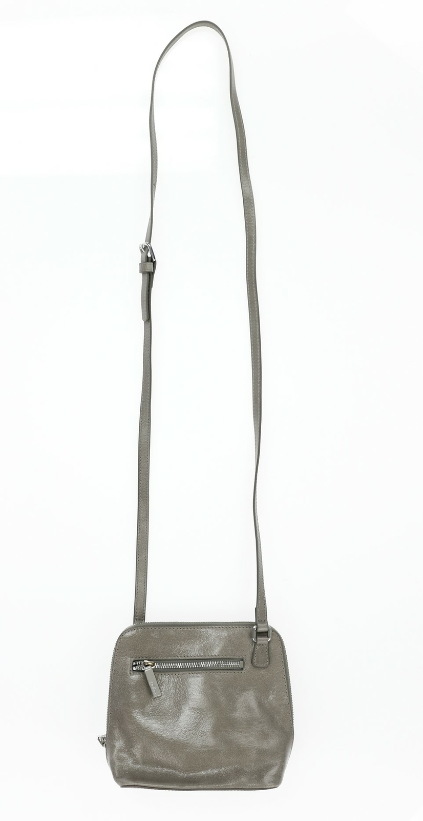 Women's Black Camilla Leather Crossbody Stone Grey 141751