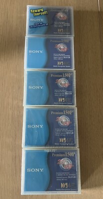 Sony DGD150P Media Recognition System 20GB 150m Data Cartridge - NEW -Set of 5
