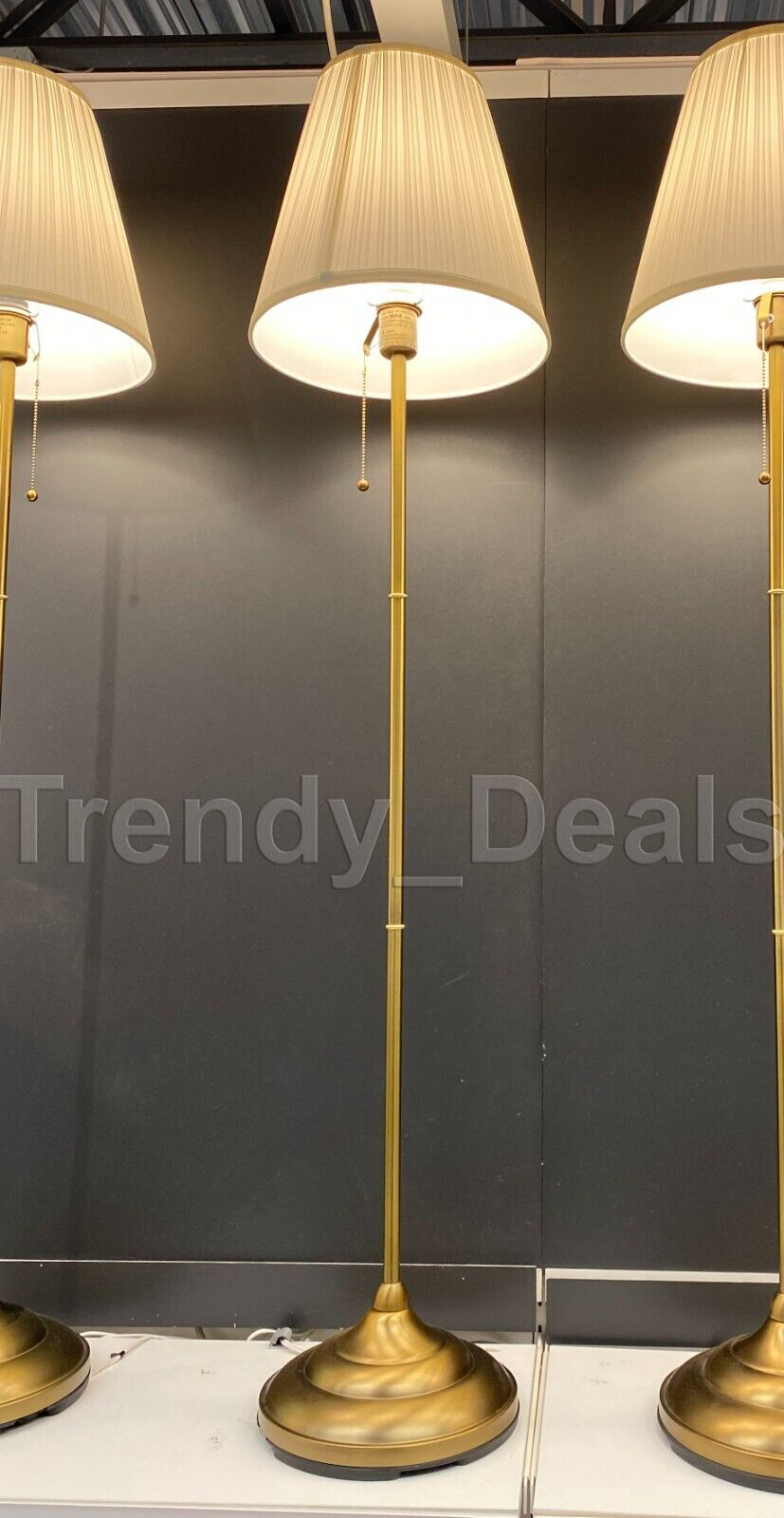Ikea ARSTID Floor Lamp Classic Style Steel, Brass/White 61 Ikea ARSTID Floor Lamp Classic Style Steel, Brass/White 61