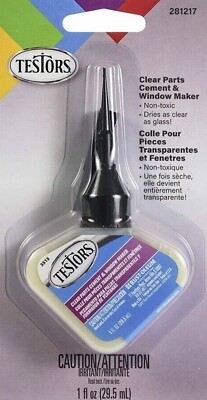 Testors Clear Parts Cement & Window Maker For Plastic Models - 281217