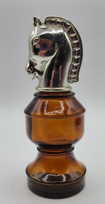 Avon Horse Chess Piece Smart Move Wild Country After Shave Vintage Empty Bottle