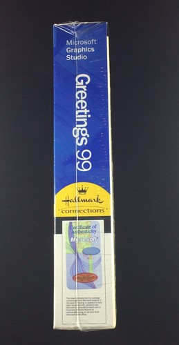 NOS Sealed Legacy Software Microsoft Graphics Studio Greetings 99 for Win 95, 98