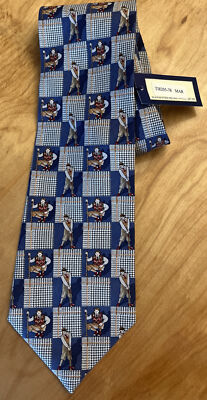 VTG Cutter and Buck Designer NWT SILK NECK TIE GOLF