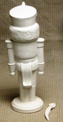 Ceramic Bisque Soldier Nutcracker with Sword Gare 961 U-Paint Ready To Paint