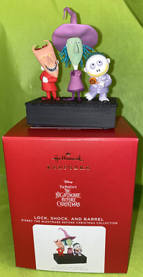 Hallmark Keepsake 2021 Ornament Nightmare Before Christmas Lock Shock and Barrel