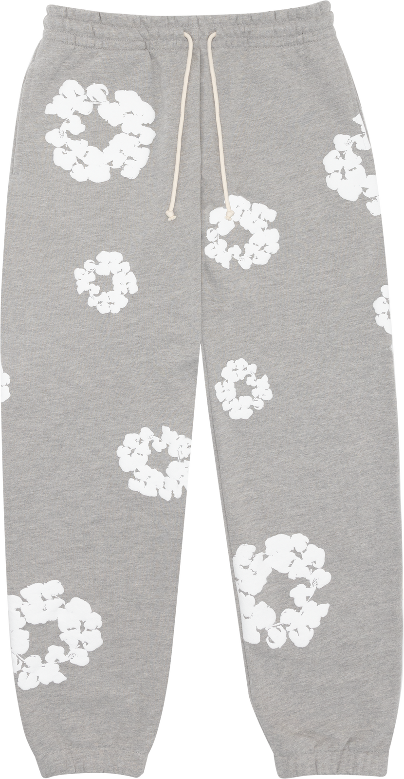 Pre-owned Denim Tears The Cotton Wreath Sweatpants Grey Limited Fashion Gift In Multicolor