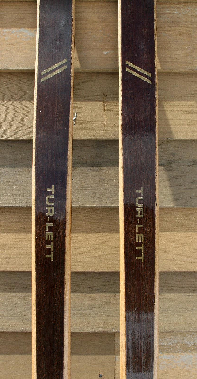 Vintage TOPPEN Tur-Lett Wooden Skis / Made In NORWAY Jarvinen 75mm NN Bindings