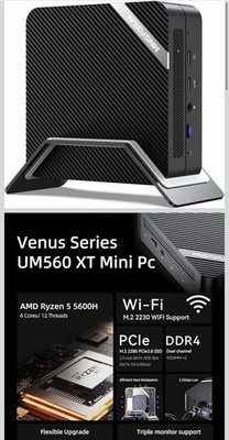 MINISFORUM Mini PC UM560 XT