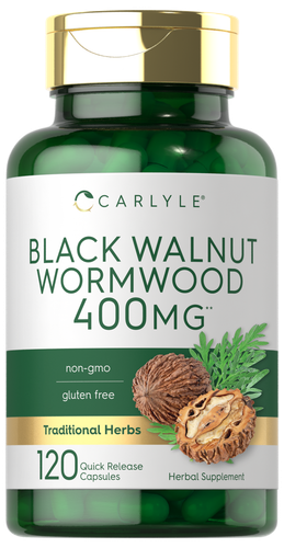 Черный орех Полынь | 120 капсул | Без ГМО, без глютена | Карлайл