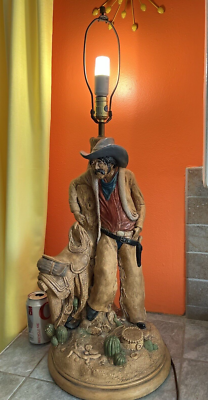 Vintage cowboy lamp deals