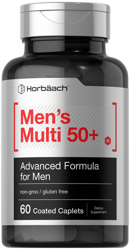 Мужские мультивитамины 50 Plus | 60 капсул | Без ГМО и глютена | от Horbaach