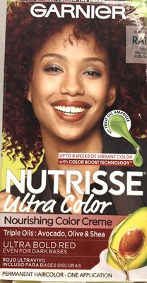 Garnier Nutrisse Ultra Color Nourishing Permanent Hair Color Cream, RA1 Deep