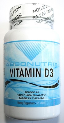 Vitamin D3 Potent 50000 UI 1000mg *Weekly Dosage Per Tablet!...