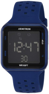 Armitron Sport Unisex Watch Digital Chrono Grey Accented, 40/8417 BLU, Superb