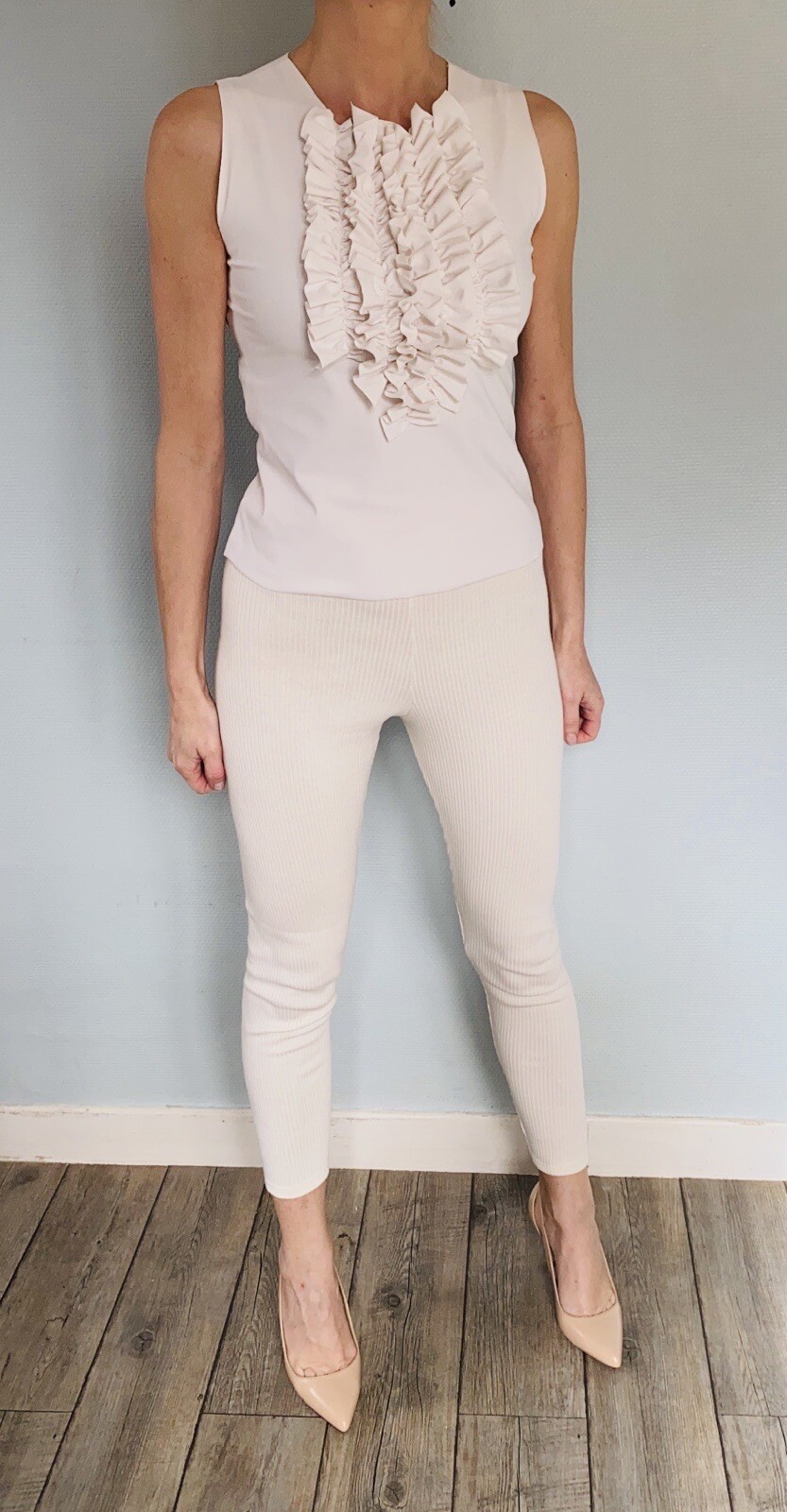 Top IRIE WASH plastron froufrou - Taille S