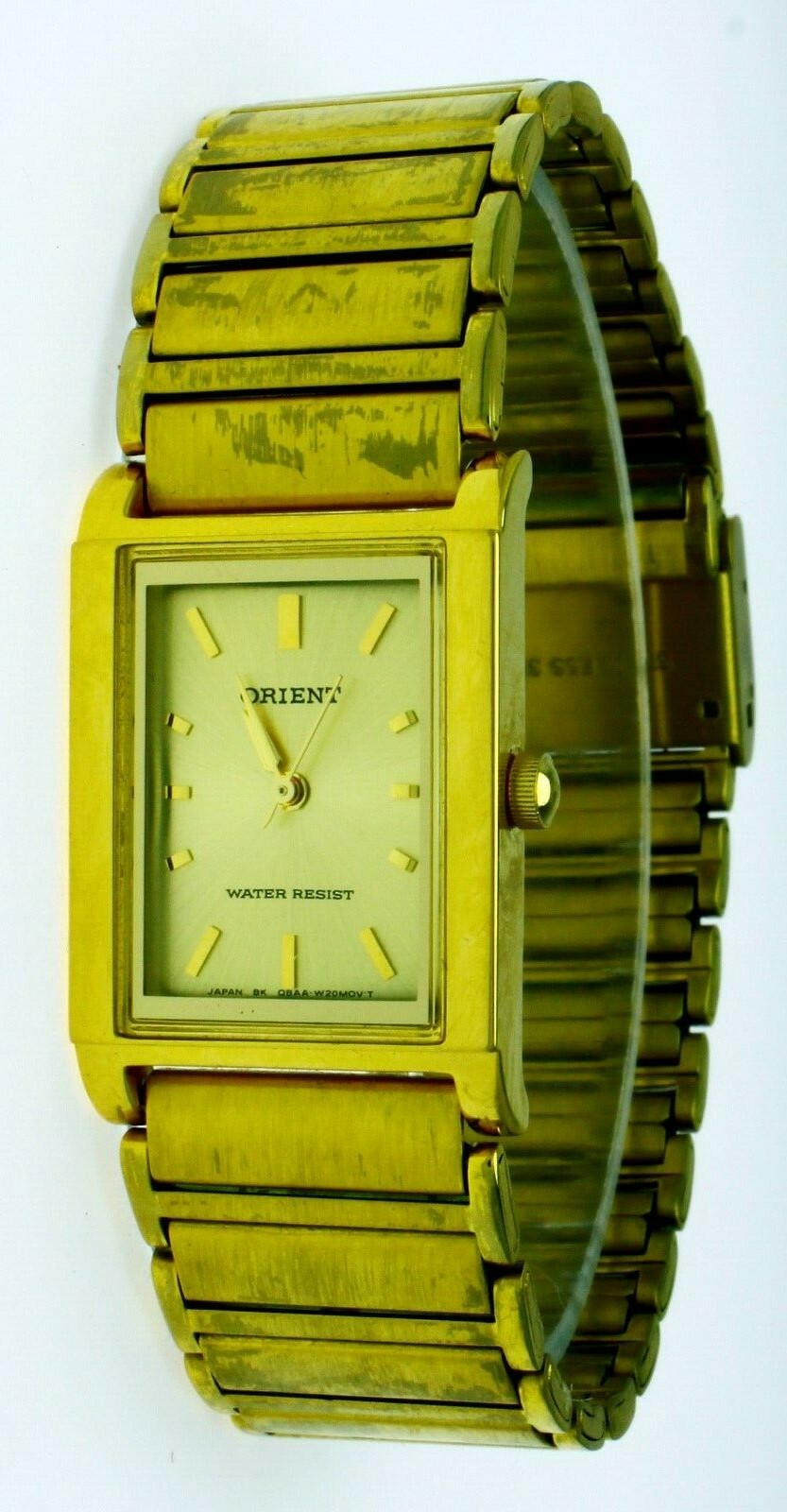 New Old Stock ORIENT Watch Quartz Gold Plate Stainless Steel New Old Stock ORIENT Watch Quartz Gold Plate Stainless Steel
