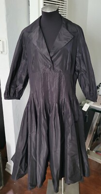 $590 Vintage NOS Rickie Freeman by Teri Jon Women's Black Dress Size 16