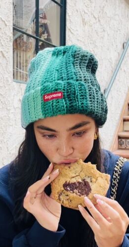 NEW SUPREME GRADIANT CROCHET STRIPE PINK MULTI COLOR BEANIE NEW SUPREME GRADIANT CROCHET STRIPE PINK MULTI COLOR BEANIE