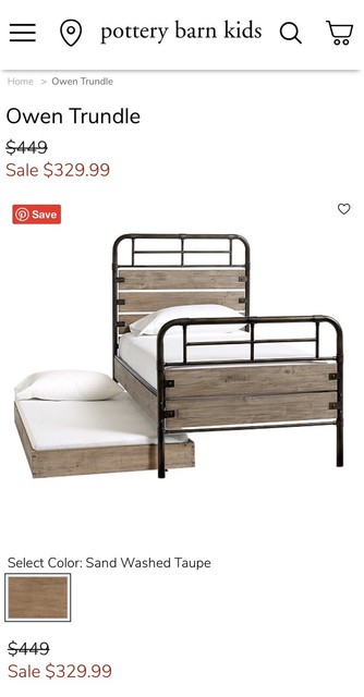 Pottery Barn Kids Solid Timber Trundle Cots Bedding Gumtree