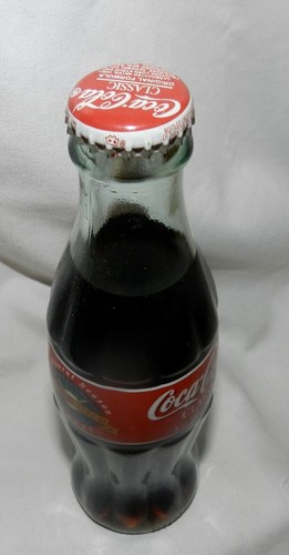 COCA COLA SODA BOTTLE ATLANTA BRAVES TURNER FIELD INAUGURAL BASEBALL SEASON 1997