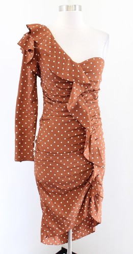 ワンピース Her lip to Polka-Dot Open Shoulder Dress 160cm台が着る✨】Polka-Dot Open Shoulder Dressをサイズ比較し