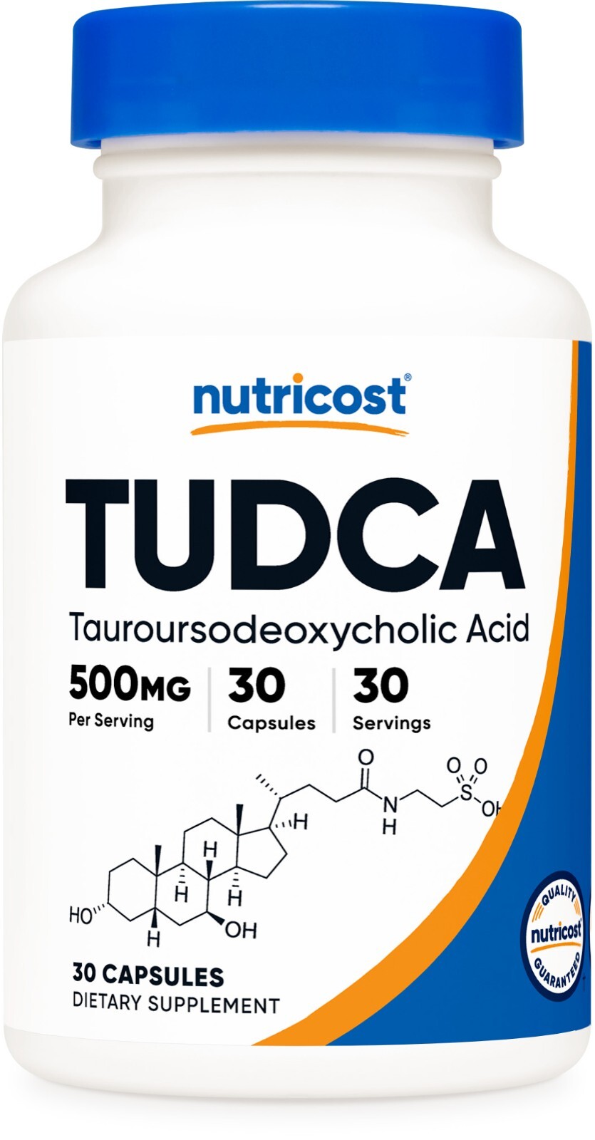 Nutricost Tudca 500 мг, 30 капсул (тауроурсодезоксихолевая кислота) - без глютена