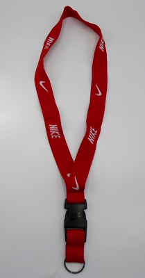 Red and white 2025 nike lanyard