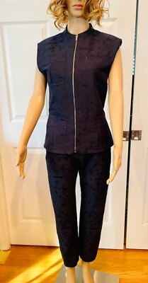 LOEWE COTTON/SILK  NAVY SUIT- NEW WITH TAGS