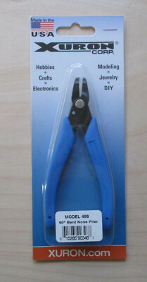 90 Degree Bent Nose Pliers Hobby Tool Xuron 90348 Model 486