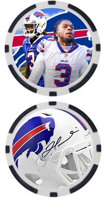 DAMAR HAMLIN -BUFFALO BILLS - POKER CHIP **SIGNED**