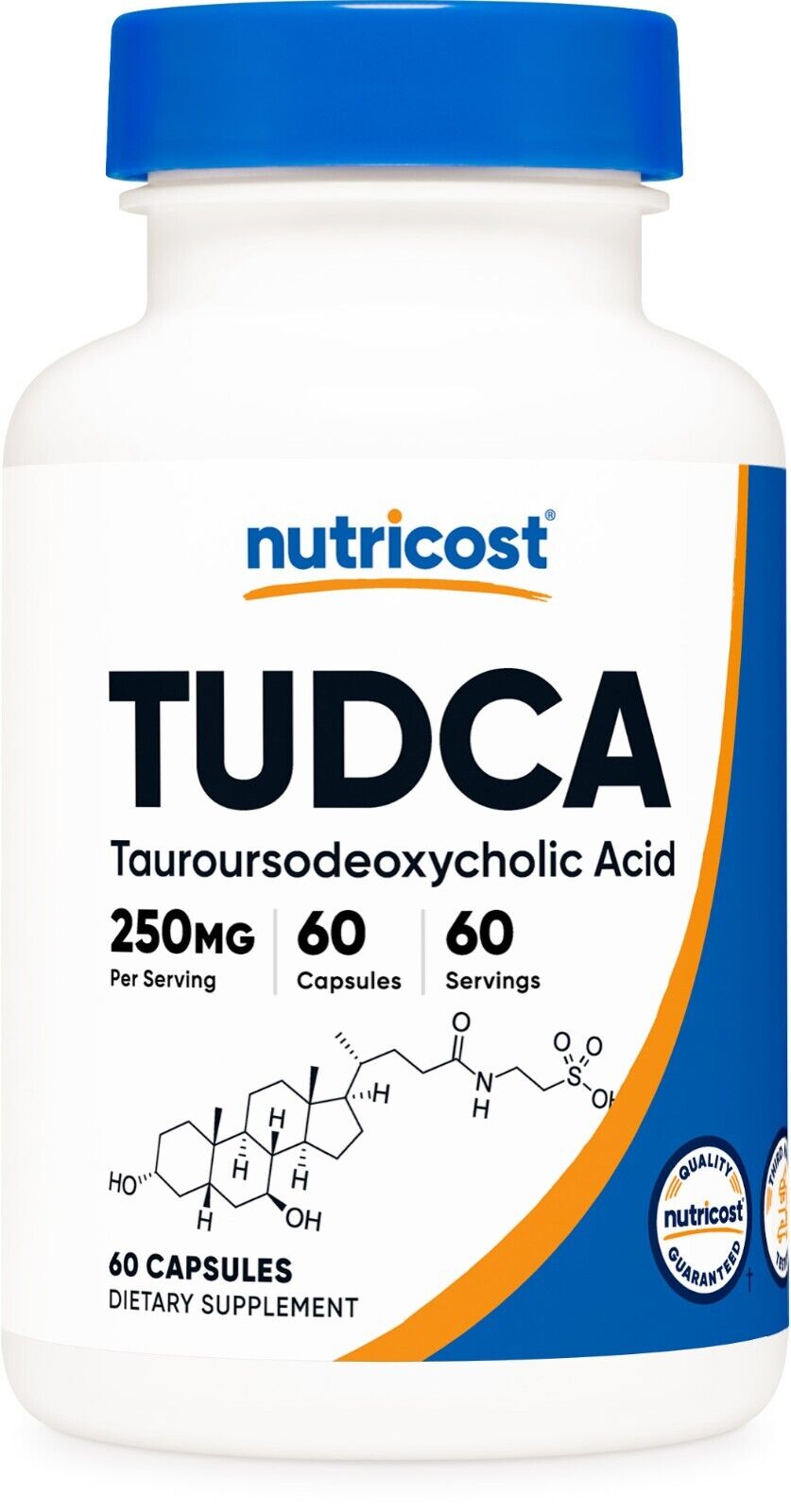 Таблетки Nutricost TUDCA, 250 мг в капсуле, 60 капсул