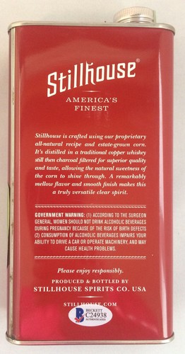 G-Eazy Signed Stillhouse Apple Crisp Whiskey Bottle BAS Autographed Gillum