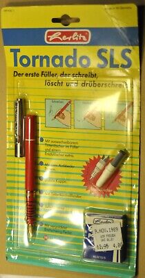 ''Herlitz'' Tornado SLS Red&Chrome Vtg Rare W. Germany made  c.1989's Fountain pen