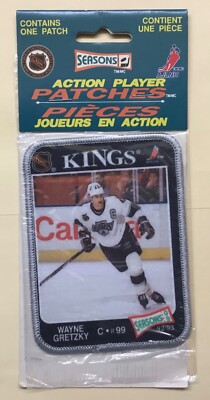 1992 Seasons NHL 3x4'' Action Player Patch WAYNE GRETZKY Los Angeles Kings #09